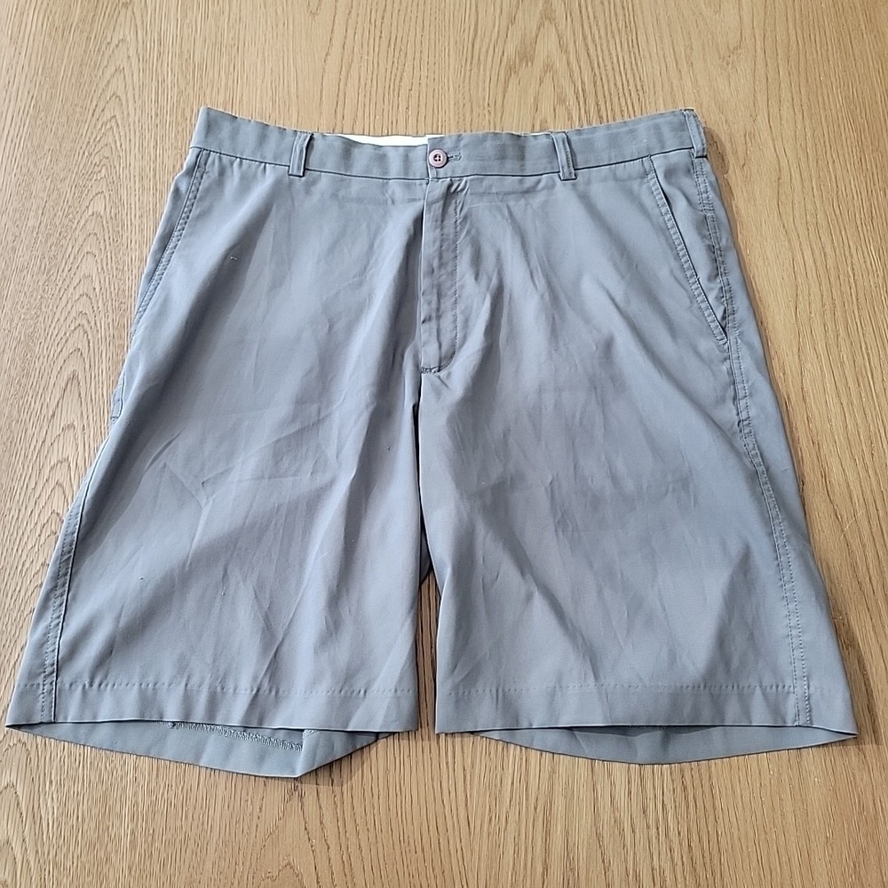 Snake Eyes Players Shorts Men's Size 38 Gray‎ Golf Flat Front Pockets Inseam 9.5